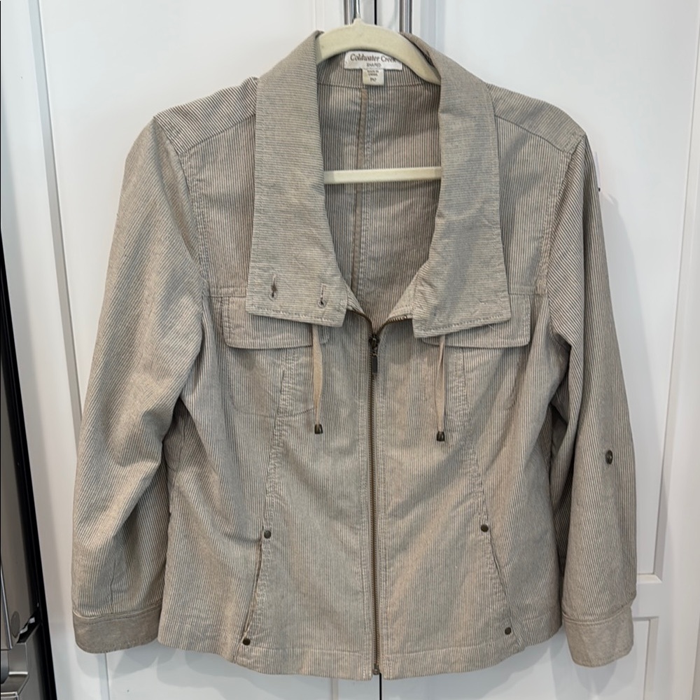 Coldwater Creek Women's Gray and cream Jacket